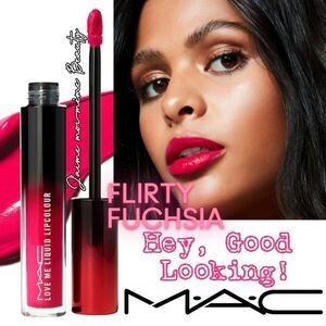 MAC Love Me Liquid Lip Color in Hey, Good Looking! (A flirty fuscia shade)
